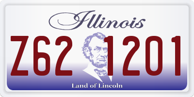 IL license plate Z621201