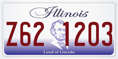 IL license plate Z621203