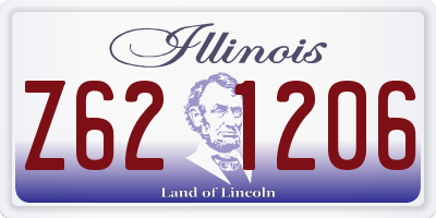 IL license plate Z621206