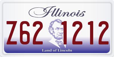 IL license plate Z621212