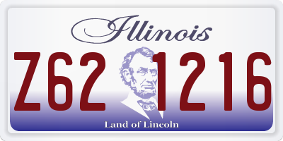 IL license plate Z621216