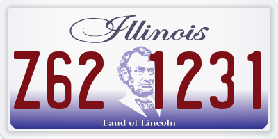 IL license plate Z621231
