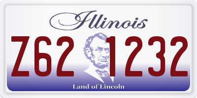 IL license plate Z621232