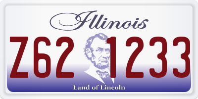 IL license plate Z621233