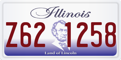 IL license plate Z621258