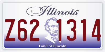IL license plate Z621314