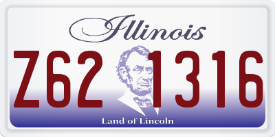 IL license plate Z621316
