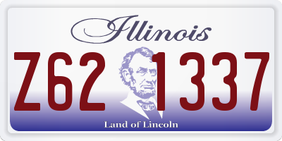 IL license plate Z621337