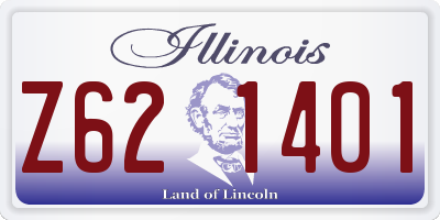 IL license plate Z621401