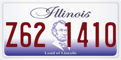 IL license plate Z621410