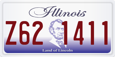 IL license plate Z621411