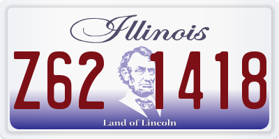 IL license plate Z621418