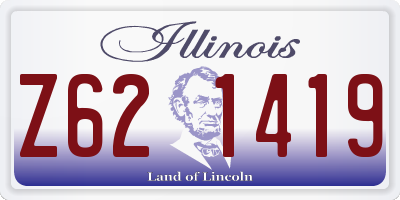 IL license plate Z621419