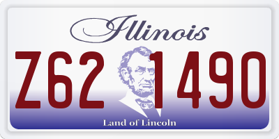 IL license plate Z621490