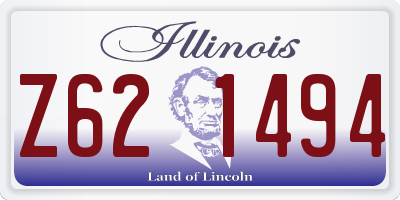 IL license plate Z621494