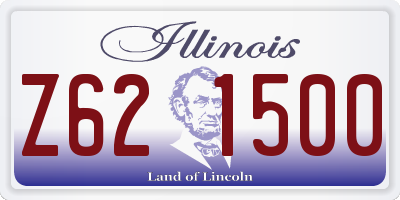 IL license plate Z621500