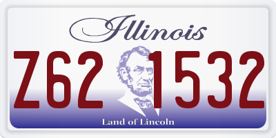 IL license plate Z621532