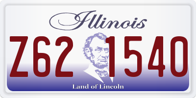 IL license plate Z621540