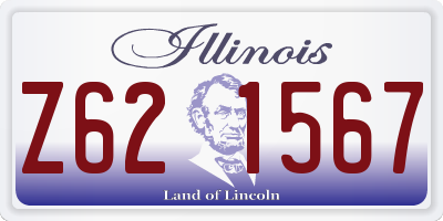 IL license plate Z621567