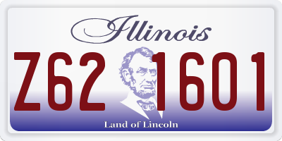 IL license plate Z621601