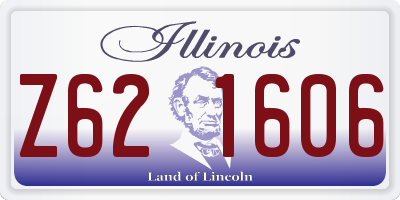 IL license plate Z621606