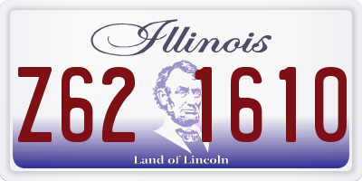 IL license plate Z621610