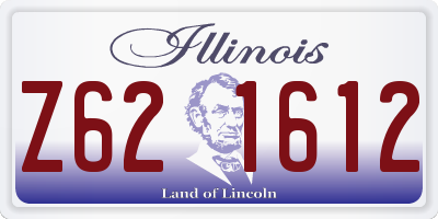 IL license plate Z621612
