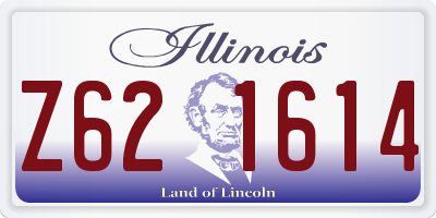 IL license plate Z621614