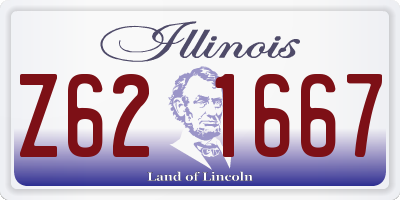 IL license plate Z621667
