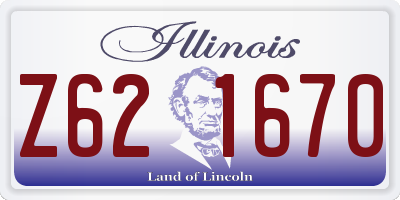 IL license plate Z621670