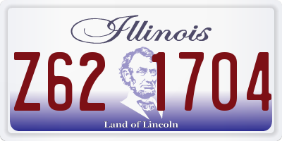 IL license plate Z621704