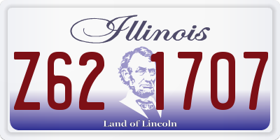 IL license plate Z621707
