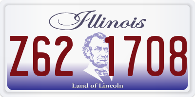 IL license plate Z621708