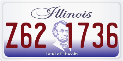 IL license plate Z621736