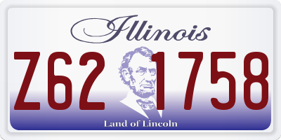 IL license plate Z621758
