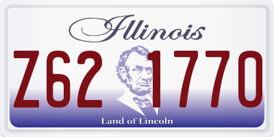 IL license plate Z621770