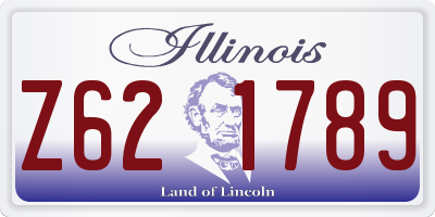 IL license plate Z621789