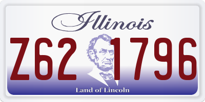 IL license plate Z621796