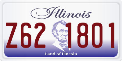 IL license plate Z621801