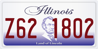 IL license plate Z621802