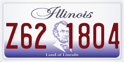 IL license plate Z621804