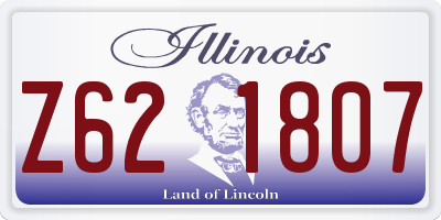 IL license plate Z621807