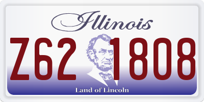 IL license plate Z621808