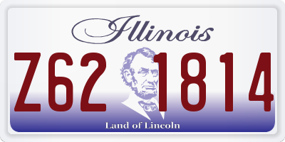 IL license plate Z621814