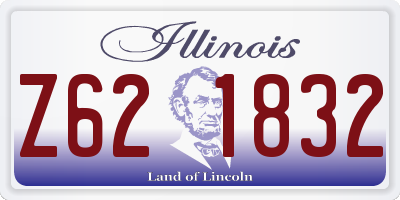 IL license plate Z621832