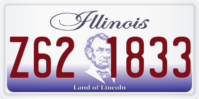 IL license plate Z621833