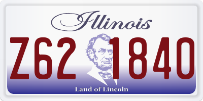 IL license plate Z621840