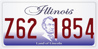 IL license plate Z621854