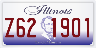 IL license plate Z621901