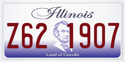 IL license plate Z621907
